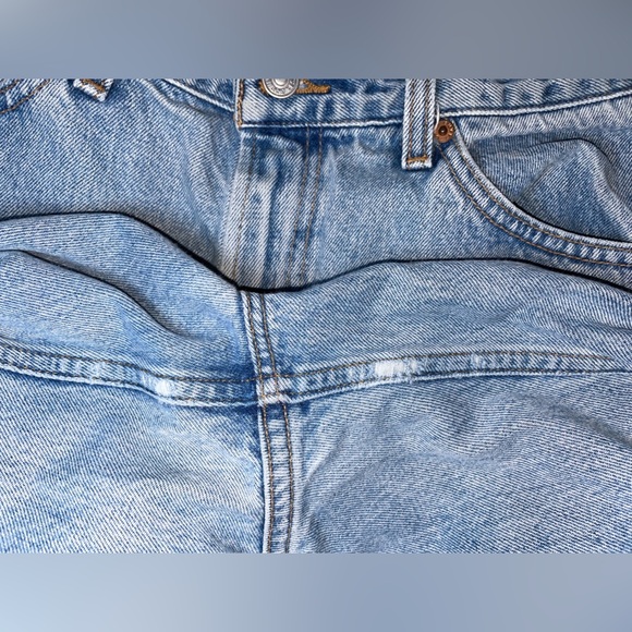 Vintage Gap Blue Jeans Reverse Fit High Waist Ankle Size 12 - Picture 10 of 14